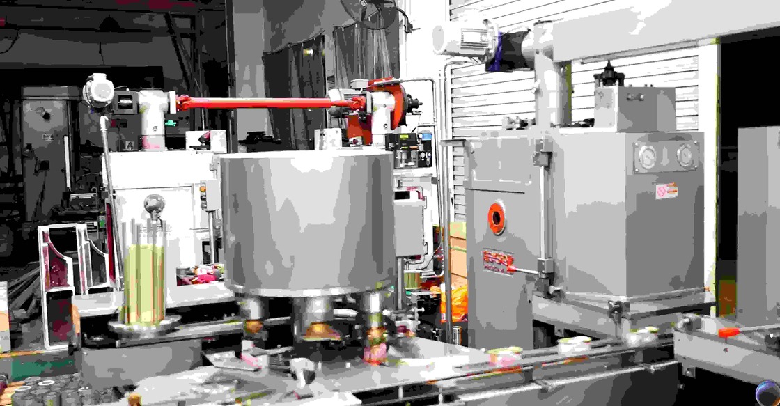 Irregular can seaming machine, Luncheon meat can seaming machine, Vacuum seamer with clincher